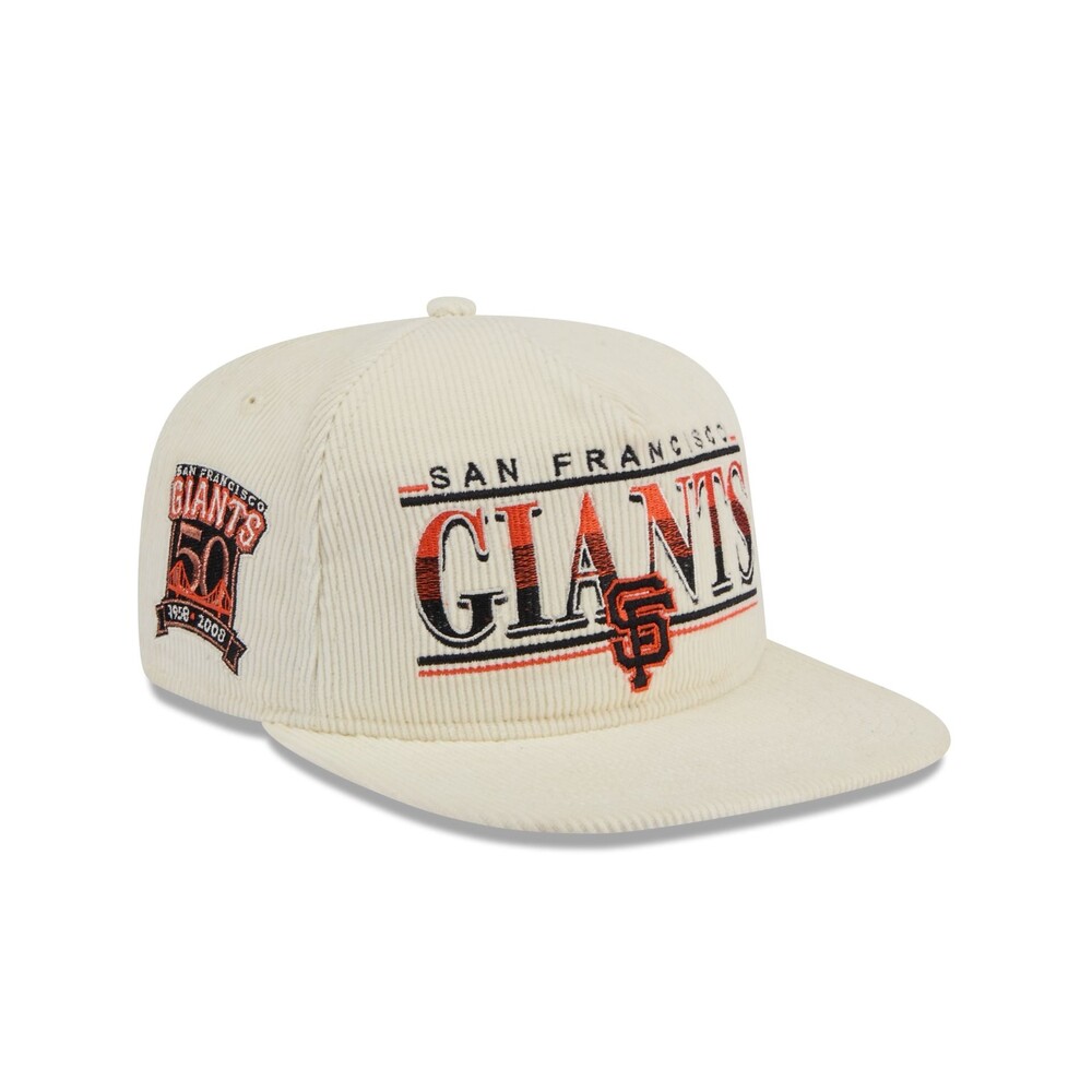 New Era San Francisco Giants Throwback Corduroy Golfer Hat - One Size